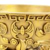Bowl Offering Basin Water Treasure Feng Shui Fruit Altar Golden Brass Meditation Cup Holder Wealth Supplies Good Money Lucky