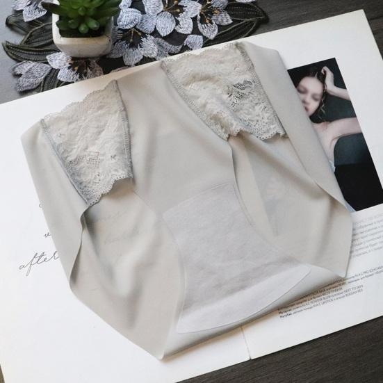 Women's Lace Underwear Seamless Low Waist Briefs Soft Stretchy No Show Bikini Panties Female Invisible Slip Underpants