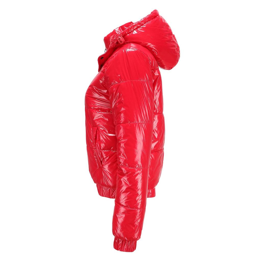 Женская парка с капюшоном, блестящее хлопковое пальто с защитой от брызг, осень-зима, уличная водонепроницаемая толстая теплая верхняя одежда