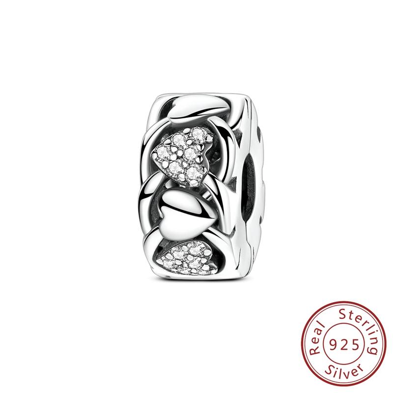 Новые Медные Шармы Бусины Звездное Небо Пуанты Любовь Сердце Форма Подвеска Подходит Оригинальный Браслет DIY Ювелирные Изделия Подарок