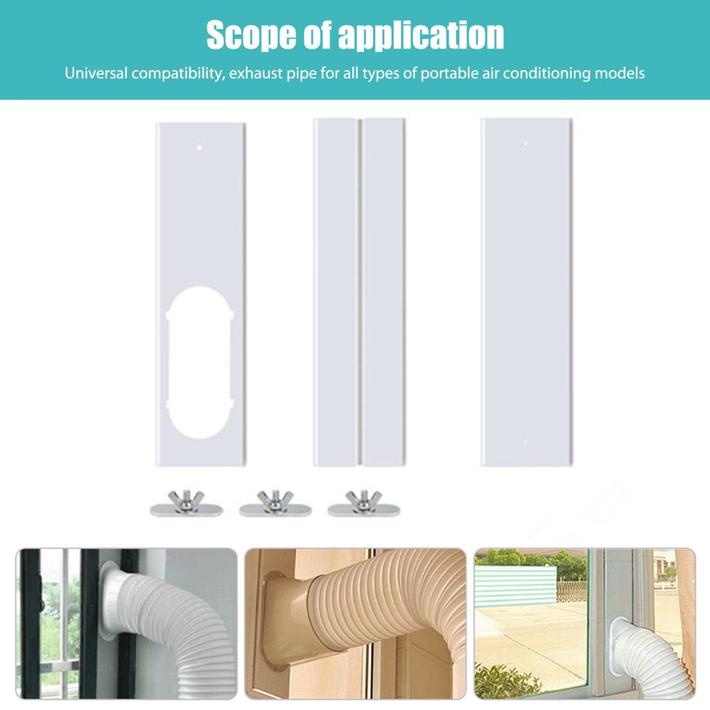 Портативный кондиционер Комплект для вентиляции окна Выхлопной шланг кондиционера Универсальный соединитель Регулируемый уплотнитель для окна Универсальная удлинительная труба для воздуховода