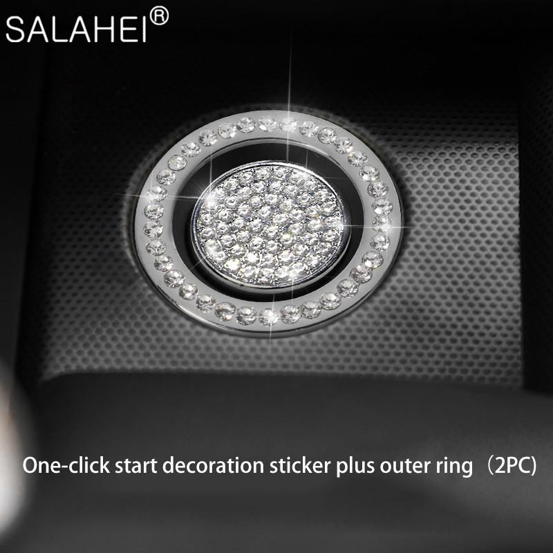 Автомобильные хрустальные стразы, внутренняя наклейка на руль, мультимедийные ручки для Land Rover Range Rover Evoque 2014-2018