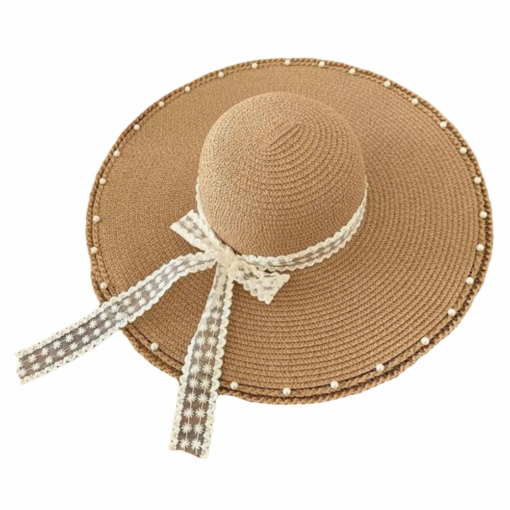 Multicolor Straw Hat Big Brim Sun Block Hat Fashion Beach Hat Summer