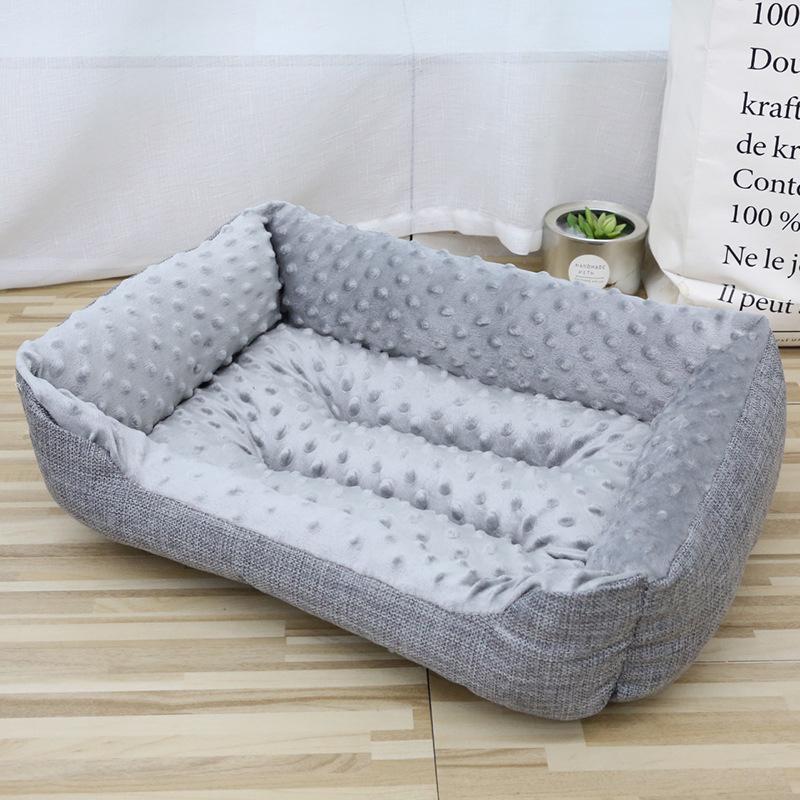 Гнездо для питомца Doudou Velvet Теплый плюшевый коврик для собак, наступающий на молоко, гнездо для сна для собак, 3D-массажное гнездо