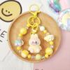Cute Animal Keychain Resin Pendant, DIY Bead Backpack Charm for Couples Kids, Kawaii Cartoon Jewelry Gift for Christmas Birthday