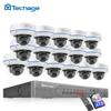 H.265 16CH 5MP POE NVR комплект системы видеонаблюдения антивандальная внутренняя купольная IP-камера аудиозапись P2P комплект видеонаблюдения