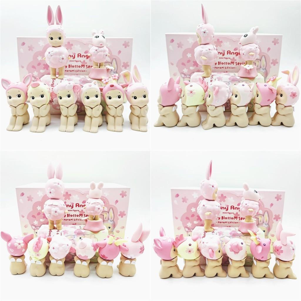 ПВХ Фигурка Sonny Angel Серия Ханами Сидящая Сакура Скрытая Коллекционная Игрушка Для Подарка И Демонстрации