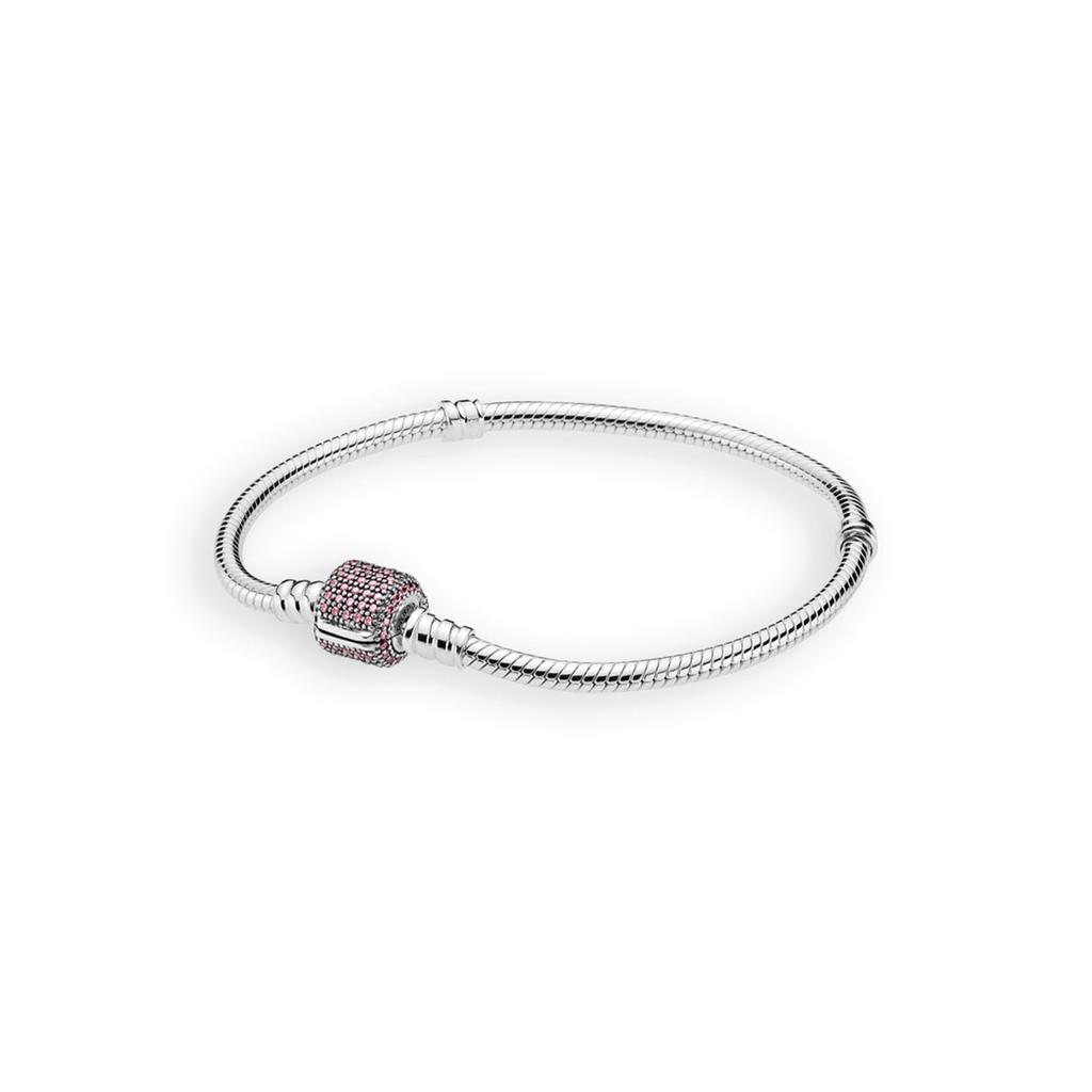 Pandora Moments Классический Серебряный Браслет Звенья Цепи Женские браслеты 590723CZS