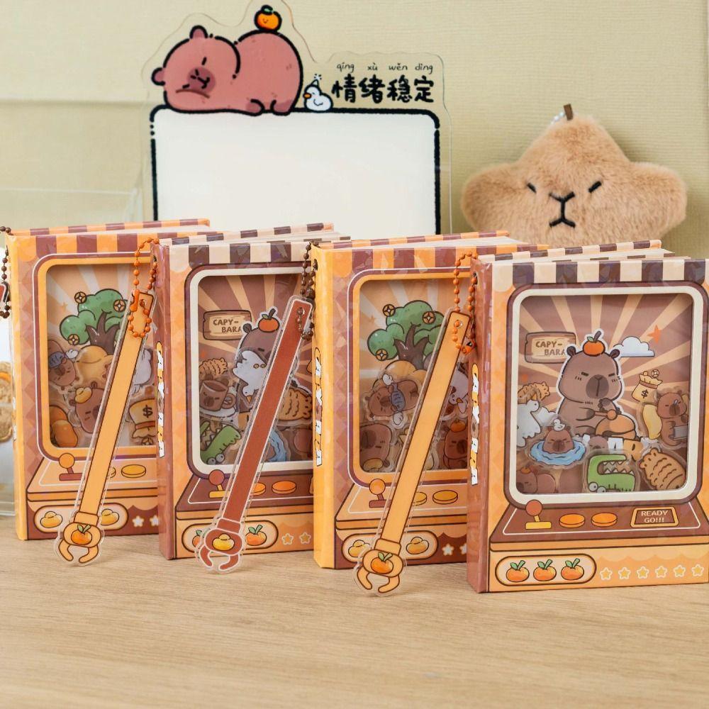 Цветная внутренняя страница Capybara Notebook Doll Claw Machine Square Letter Pad Small Notepad Office
