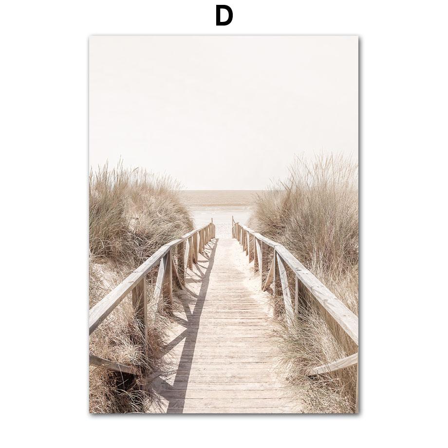 Хвост кролика, трава, тростник, цветок, пляжный песок, настенное искусство, плакаты на скандинавскую тему и принты, холст, живопись, настенные панно для декора гостиной