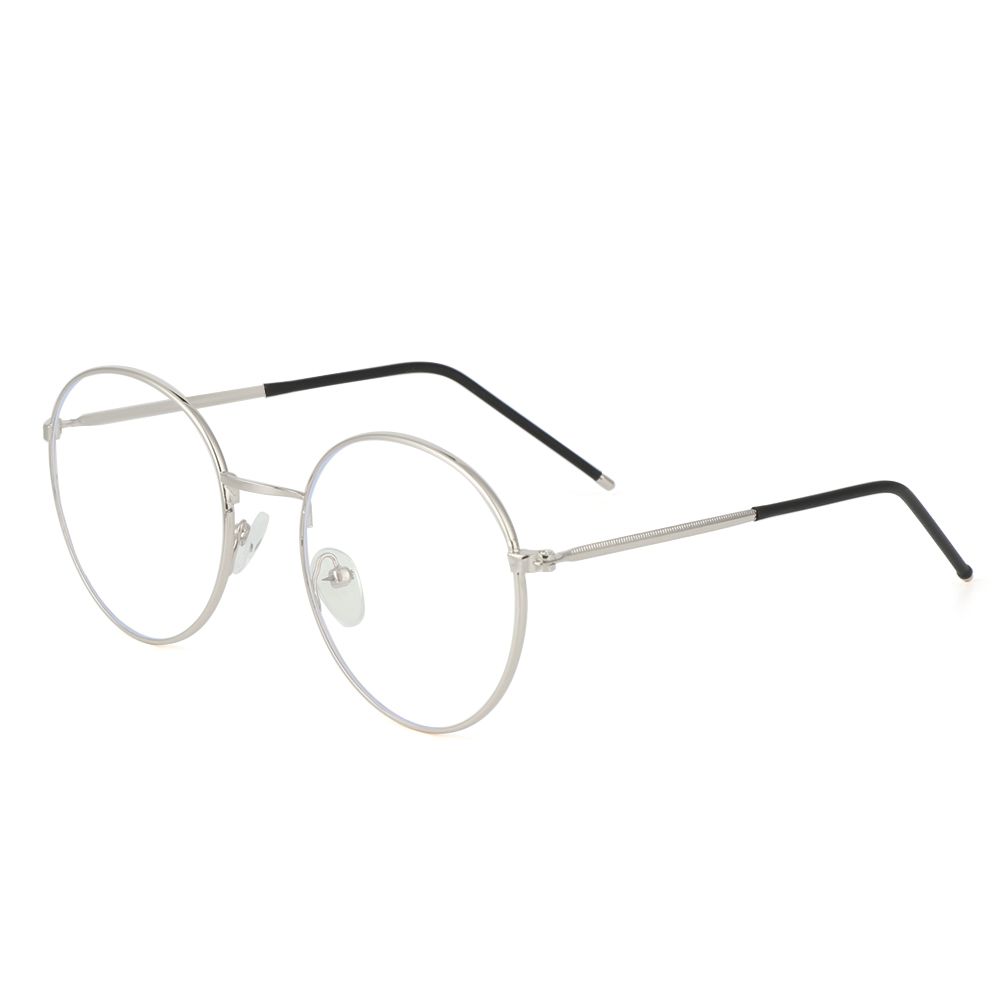 Vintage Computer Eyeglasses Protection Ultra Light Frame Anti-Blue Light Eyeglasses Metal Glasses