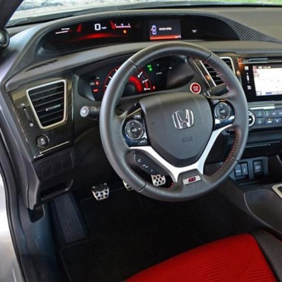 Для Honda Civic Coupe 2013-2015 Накладка-облицовка над панелью спидометра из углеродного волокна