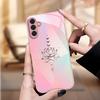 Розовый металлический стеклянный чехол для телефона подходит для Samsung Galaxy S26 S25 S24 S23 S22 S20 FE/Ultra/Plus противоударная задняя крышка