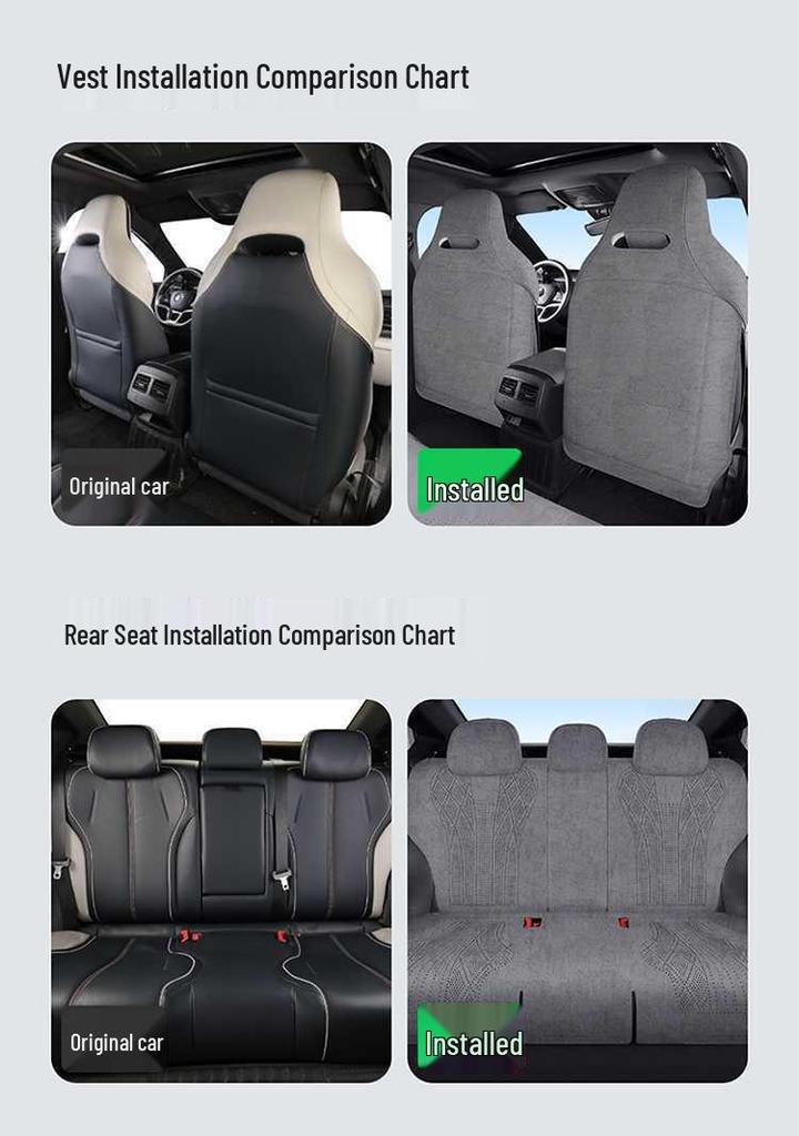 Полностью закрытые чехлы и подушки сидений BYD Qin Plus (Набор из 24 предметов)