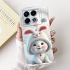 For Infinix Note 40 5G Case Cartoon Rabbit Flower Anti Slip Bumper Soft Silicone Cover For Infinix Note40 X6852 X6851 Phone Case