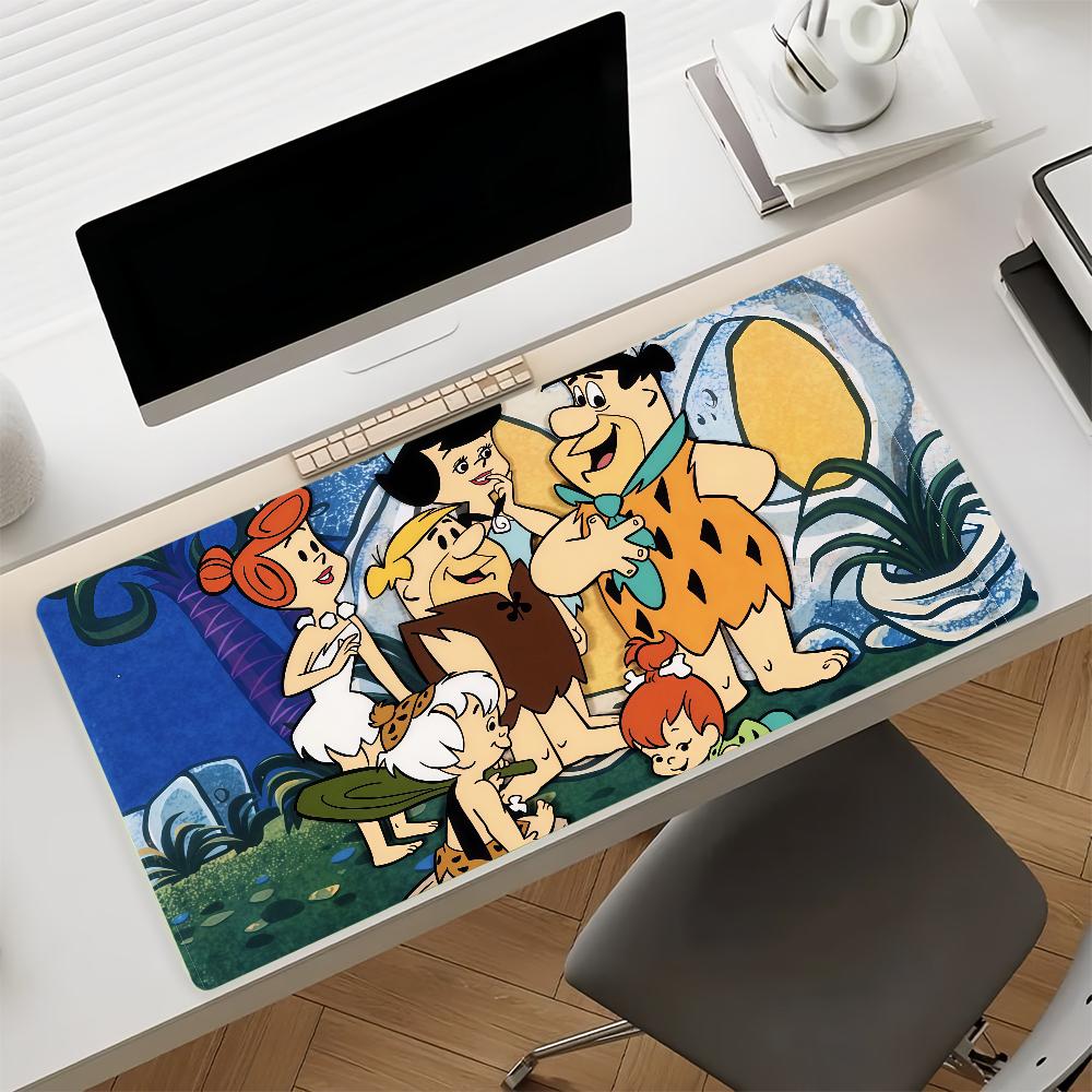 Cartoon F-Flint-stones-S Classic Mouse Pad Non-slip Rubber Gamer Balance Computer Mat Decoracion Deskmat Laptop Office Large