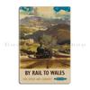 National Parks Travel Vintage Train Travel California Zephyr Canadain Pacific Pacific Railway Peter Ewart  Metal Sign Poster