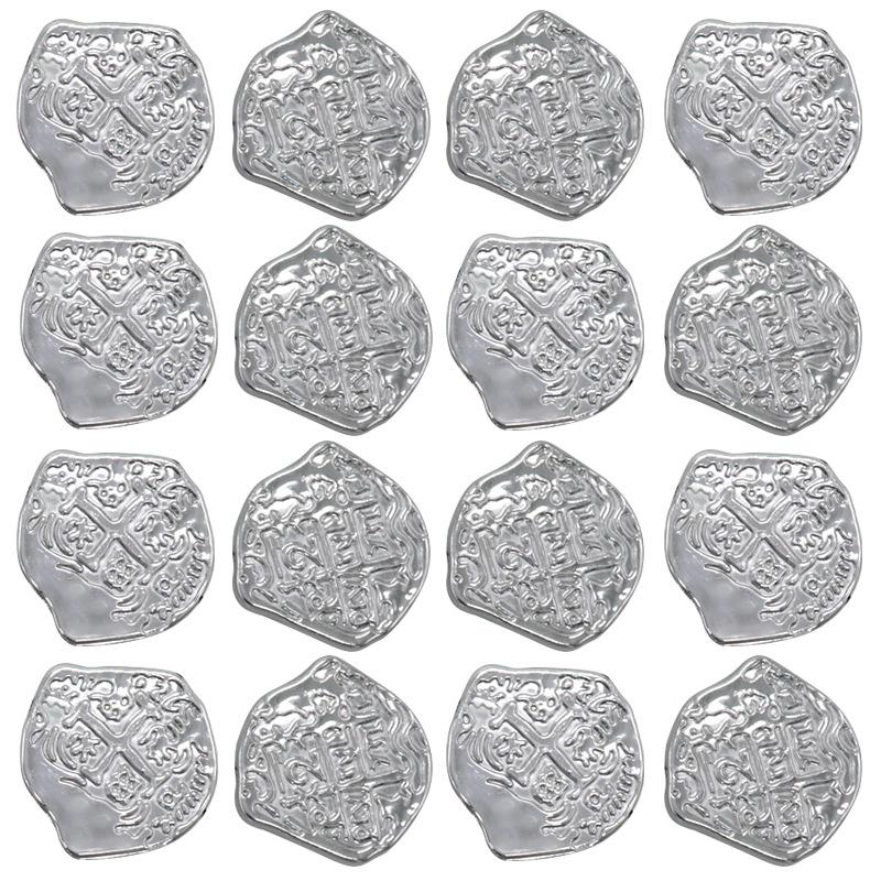 100pcs Retro Pirate Coin Party Supplies Gift Kids Favor Birthday Toys Halloween Decor Fake Treasure Plastic Game Coin