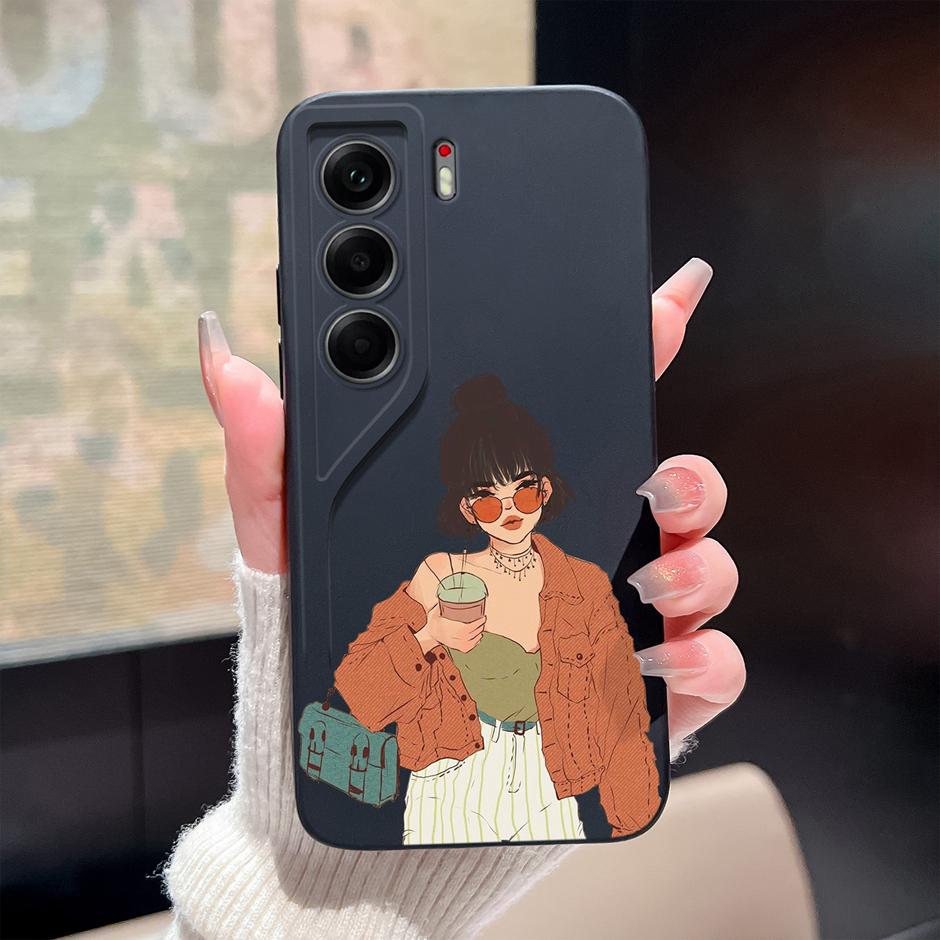 For Tecno Camon 40 Pro 4G 5G Case Cute Sweet Girls Cat Soft Silicone Protective Back Cover For TecnoCamon40 40Pro Fundas Bumper