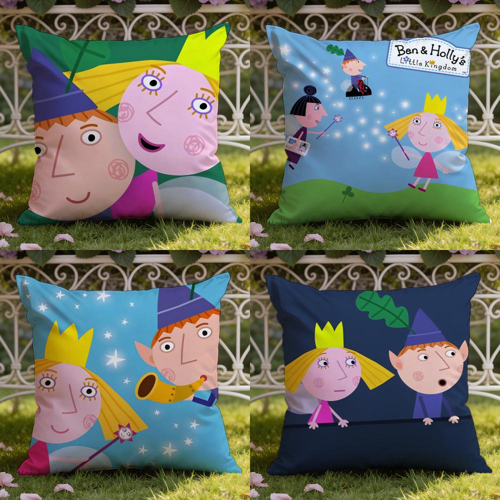 Чехол на подушку B-Ben And H-Hollys Little Kingdom для дома и автомобиля: Двусторонняя конструкция для максимального комфорта