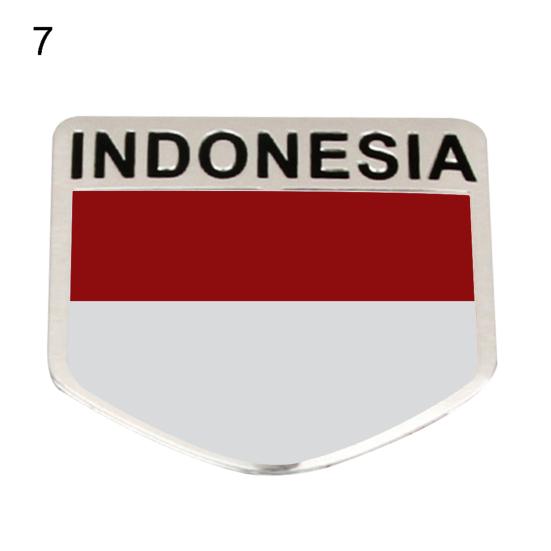 3D National Flag Body Bumper Car Auto Emblem Window Badge Decor Decals Sticker