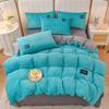 3 шт. пододеяльник Зимние Теплые Постельные комплекты Двуспальный Пододеяльник кинг Полуторный двуспальный размер кровати толстый Флано Коралловый флис с наволочками