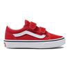 Vans Серия Old Skool V Удобные низкие детские парусиновые кеды Детские кроссовки Красно-белые VN000CYWJV6