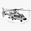 449PCS Z-9 Shipborne Helicopter Assemblage Building Blocks MOC Armed Aircraft Fighter Soldiers Model Bricks Детские игрушки Подарки для мальчиков