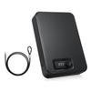 Small Safe Box Portable Travel Lock Storage Cabinet 3 digit Password Case with Security 3Ft Steel Cable Sturdy Structure Anti scratch Foam Lock for P