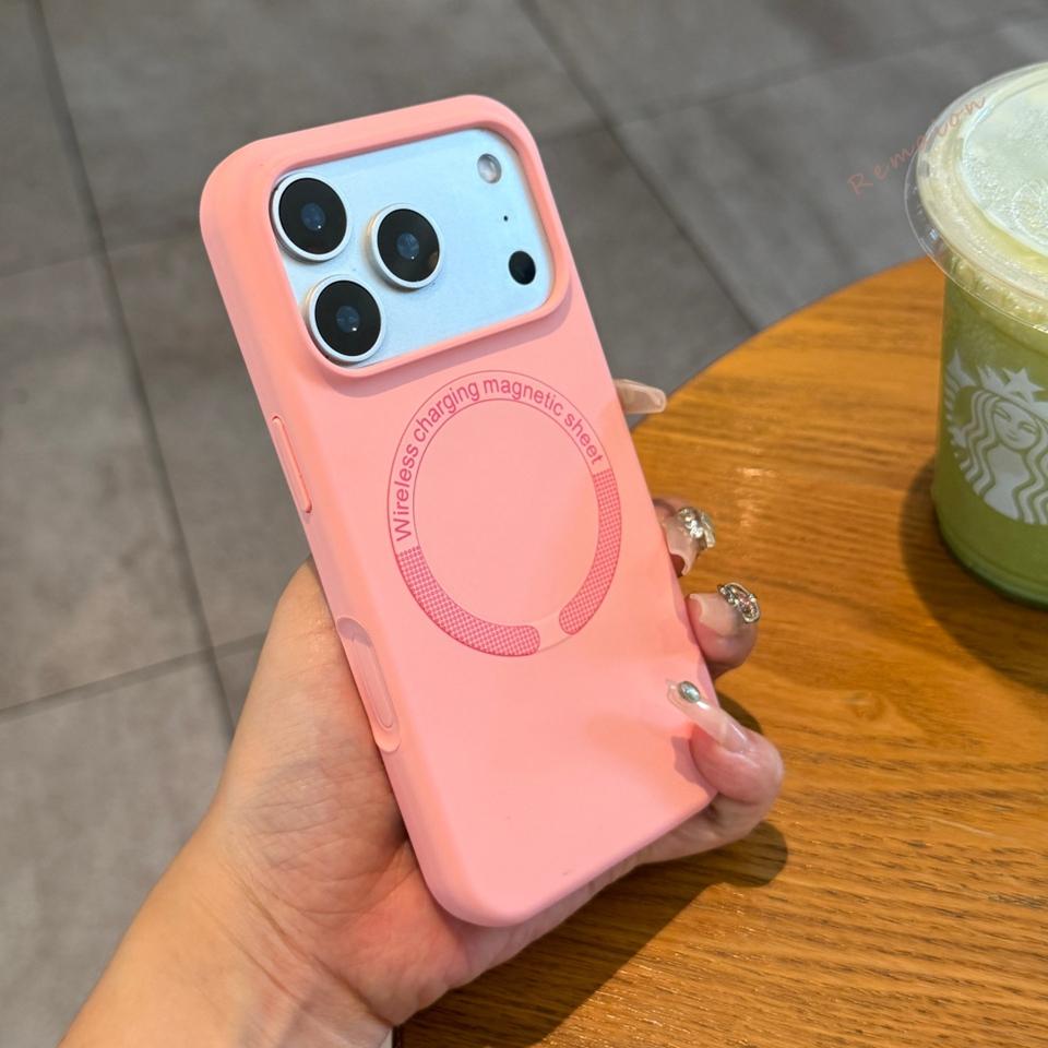 Official Magnetic Phone Case For iPhone 11 12 13 16 17 Pro Max Air 15 14 16 Plus Magsafe Liquid Silicone Charge Protector Cover