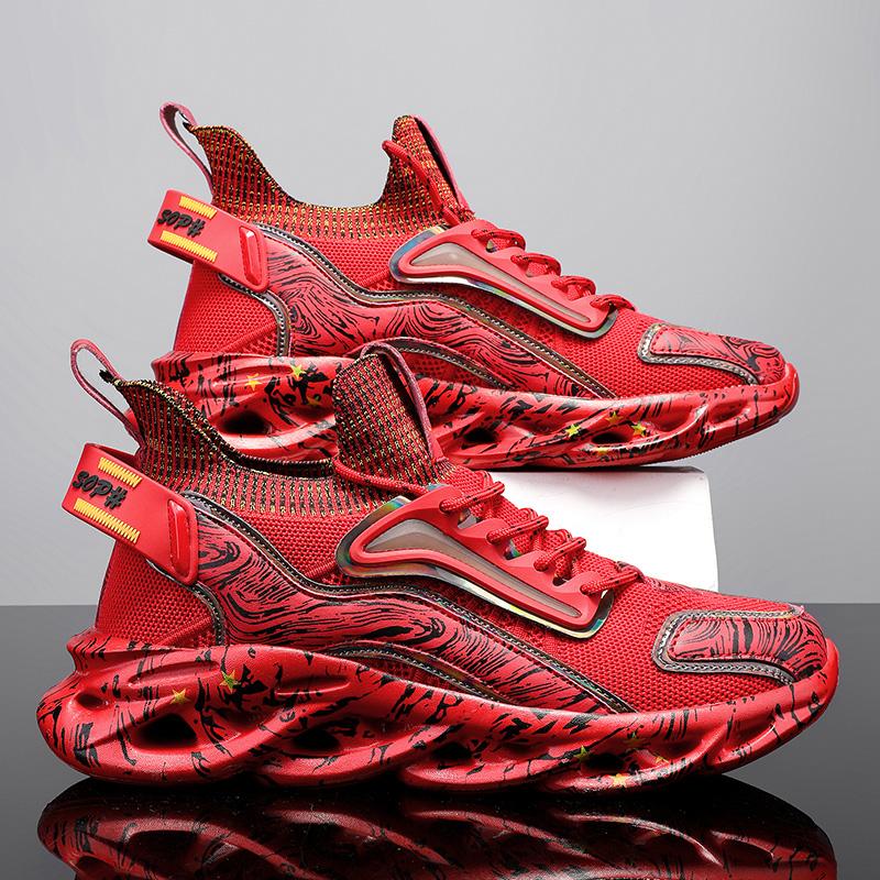 Men's Sneakers Running Shoes Breathable Outdoor Walking Sports Shoes Lightweight for Men Comfortable Athletic Training Footwear