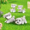 Cute Schnauzer Micro-landscape Potted Plant Ornaments and Puppy Decorative Accessories