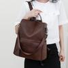 Кожаный рюкзак Женский противоугонный рюкзак Повседневная сумка через плечо Сумка унисекс