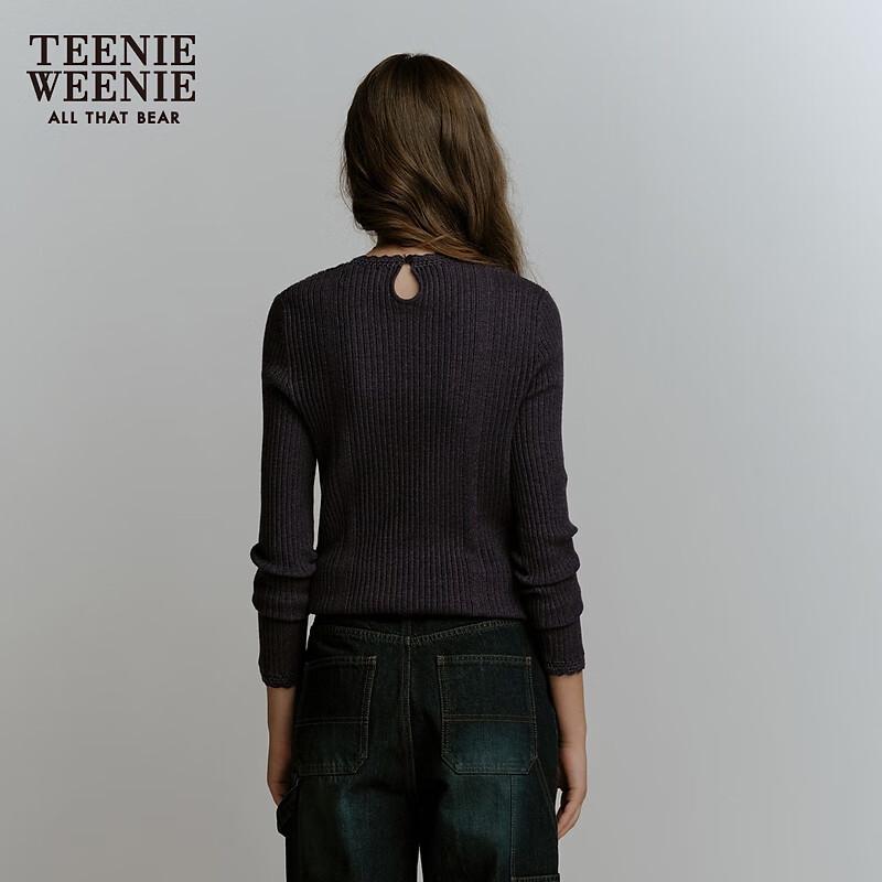 Teenie Weenie Bear Hand-Crocheted Textured Knit Sweater