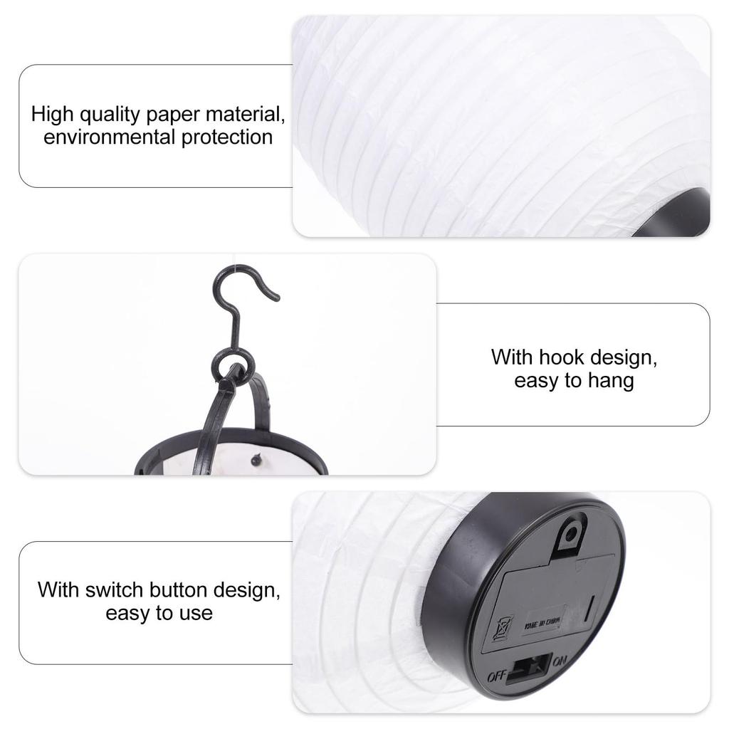 Бумажный фонарик Frcolor, Белый, Складной, Диаметр 15 см, Высота 22 см, В форме дыни, Идеально подходит для фестивалей, летних фестивалей, DIY изакая, продуктовых лавок,