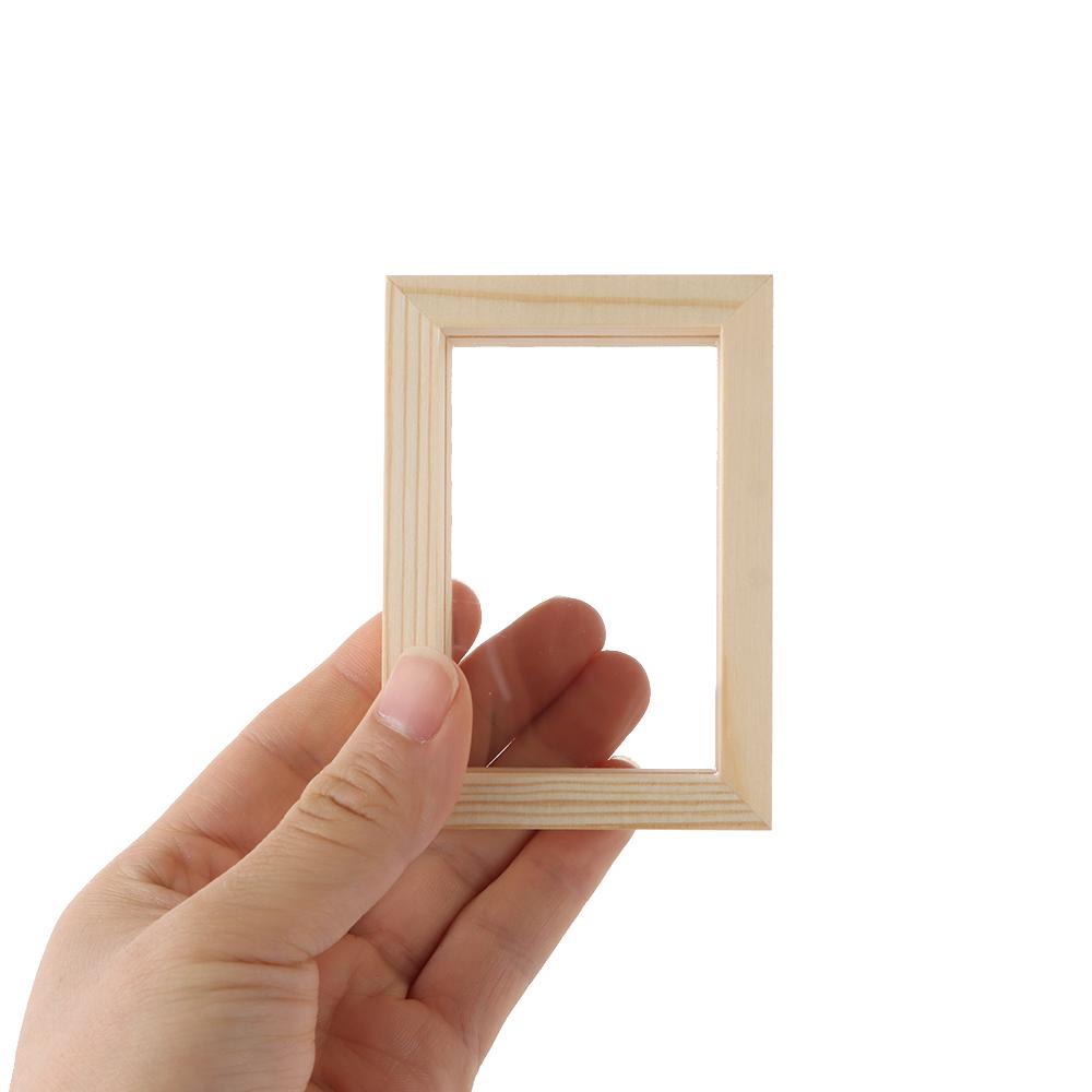 Mini Art Wedding Decor Wooden Vintage Photo Frame Picture Holder