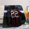 Vintage Kaka Printed Flannel Blanket, soft throw for bedroom sofa, washable,soccer fan merchandise, great gift.