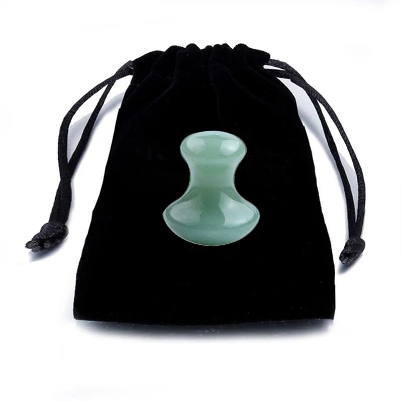 Natural Rose Quartz Gua Sha Scraping Massage Tool Mushroom Shape Crystal Guasha Stone For Spa Relaxing Meditation Massager