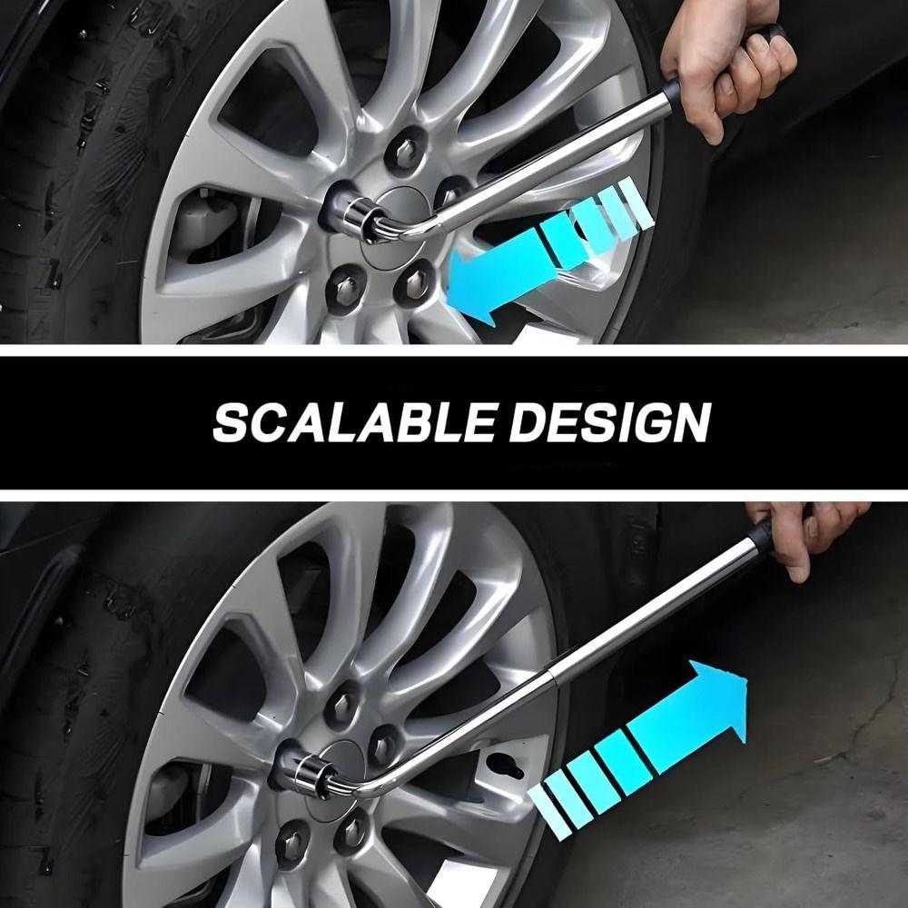 21/23mm Telescoping Lug Wrench With Sockets Wheel Wrench Tools Car Repair Tools Car Repair
