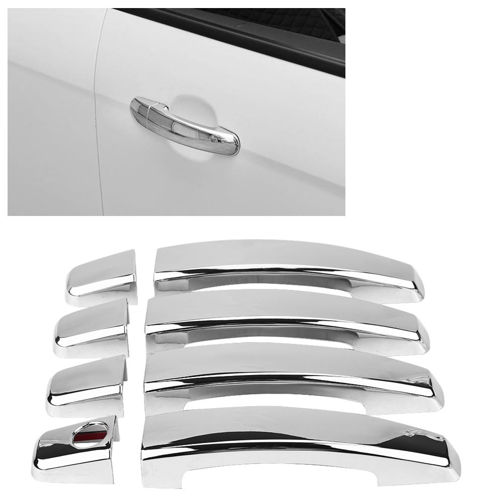 8 pcs Car Electroplating Door Handle Cover Trim for 2008-2016