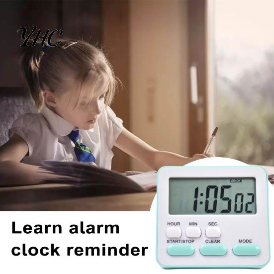 Dormitory Timer Kitchen for Cooking Magnetic Attraction on Fridge Oven Multifunctional Digital with Large Display Time Count-up Clock Student Manager