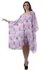 Moomaya Georgette Short Caftan Midi Dress Beach Swimwear Cover Up Womens