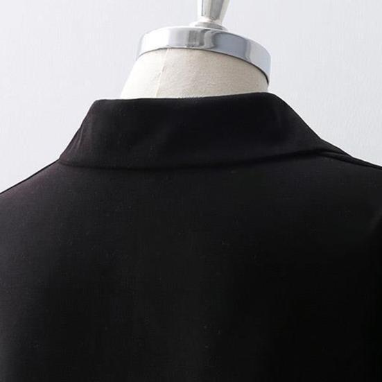 Женская рубашка с лацканами и фонариком, однобортная рубашка с длинным рукавом, топы, однотонные свободные повседневные повседневные топы для работы