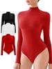 Women's High-Neck Long-Sleeve Slimming Bodysuit - Autumn/Winter Body-Shaping and Hip-Lifting