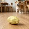 Bite-resistant Toy Dog Teething Toys with Spike Teeth Cleaning Ball Bite-Resistant Rugby Chew Interactive Sound for Small Medium Large Dogs