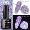 MEET ACROSS 7 мл цветной светоотражающий гель-лак для ногтей с блестками, мерцающий гель, отмачиваемый гель-лак для маникюра, лак для салона ногтей
