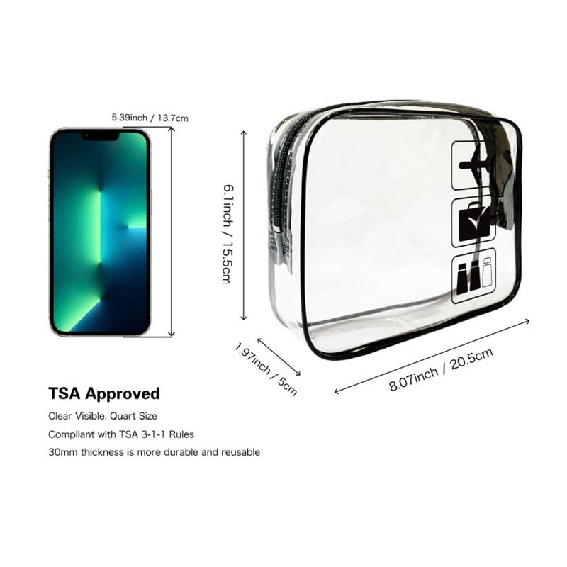 Прозрачная косметичка из ПВХ для женщин на молнии, прозрачные косметички, косметичка для путешествий, органайзер для хранения туалетных принадлежностей для ванной, моющийся мешок