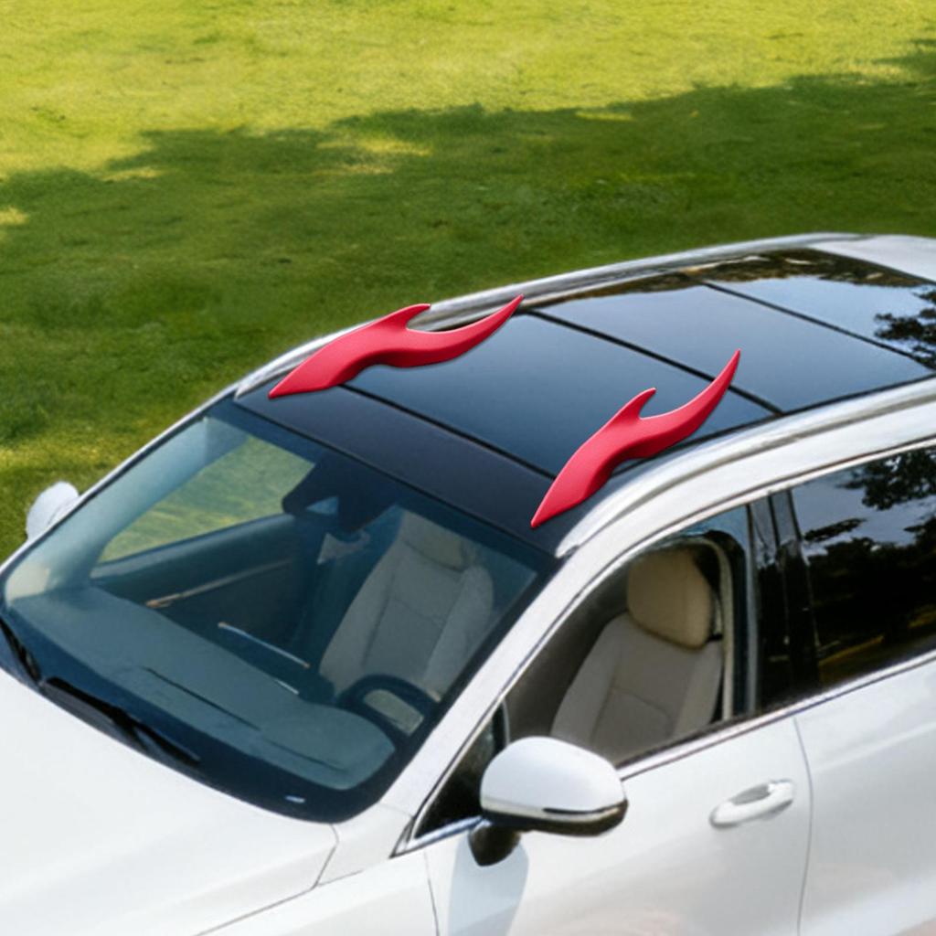 1 пара трехмерных украшений в виде дракона на углы крыши автомобиля, клейкие, декор экстерьера автомобиля, рога дракона, декор экстерьера автомобиля