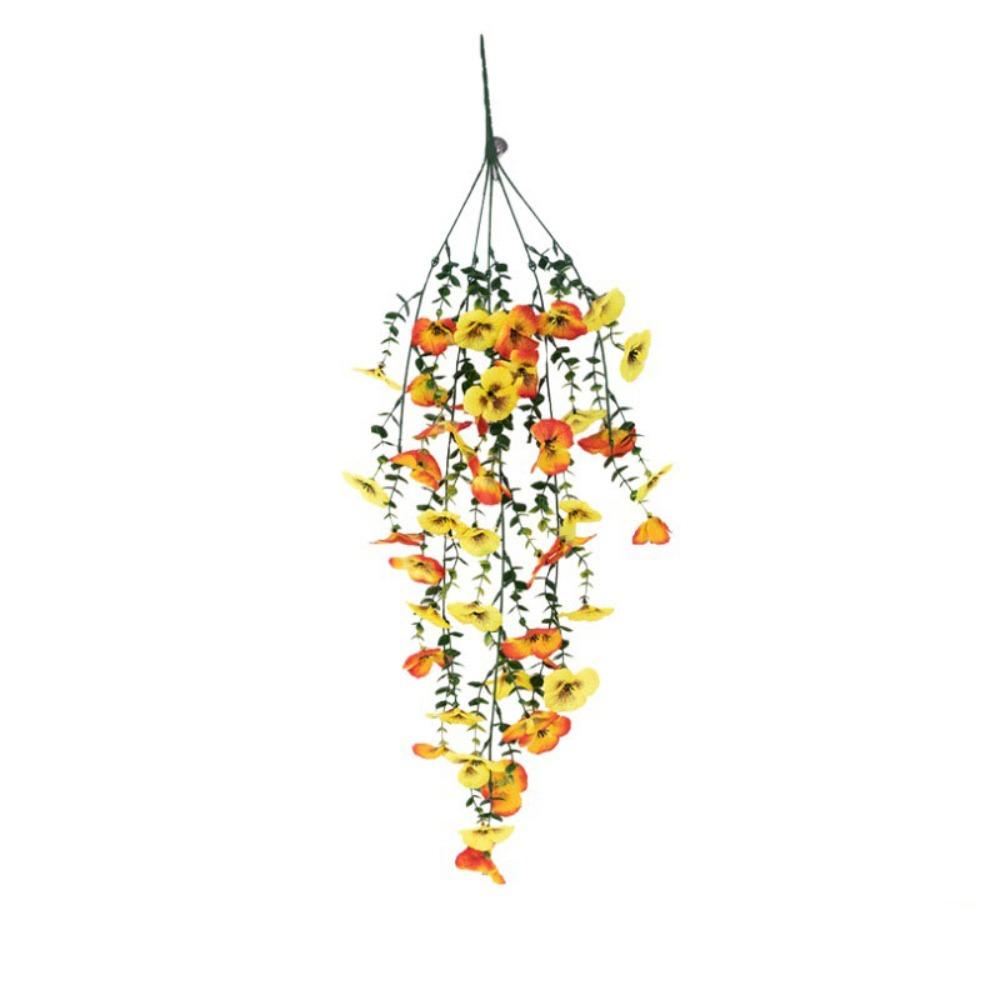 DIY Eucalyptus Pansy Multicolor Simulation Eucalyptus Leaves New Plants Wreath Home Decoration