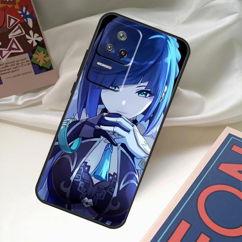 Genshin Impact Yelan Funda For POCO M6 Pro X3 X4 X5 X6 M5s F3 F5 Xiaomi 13T Pro 12T 11T 12 13 Lite 14 Ultra Case